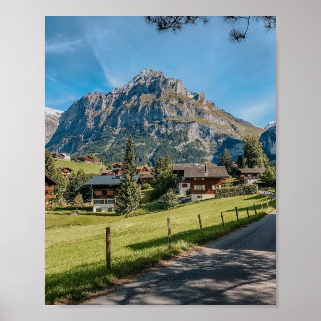 Grindelwald, Jungfrau Region Switzerland Print (Front)