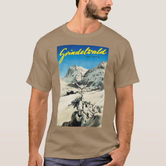GRINDELWALD Swiss Bernese Alps Mountains Skiing Hi T-Shirt