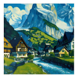Grindelwald Switzerland Art