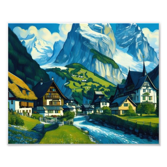 Grindelwald Switzerland Art Photo Print (Front)
