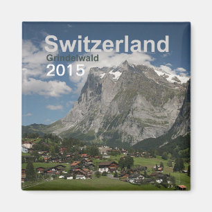 Grindelwald Switzerland Magnet Change Year