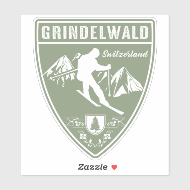 Grindelwald Switzerland Sticker (Sheet)