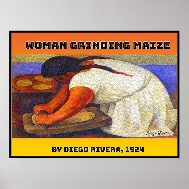 Grinding Maize Poster (Front)