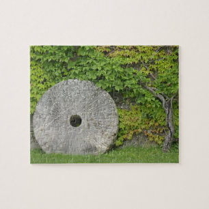 Grinding stone, Castle Banfi in Tuscany region, Jigsaw Puzzle