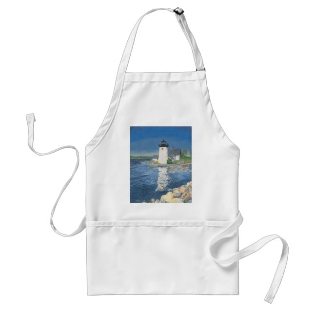 Grindle Point Lighthouse Adult Apron (Front)