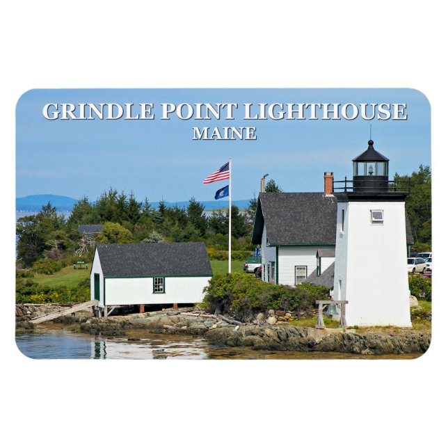 Grindle Point Lighthouse, Maine Flexi Magnet (Horizontal)