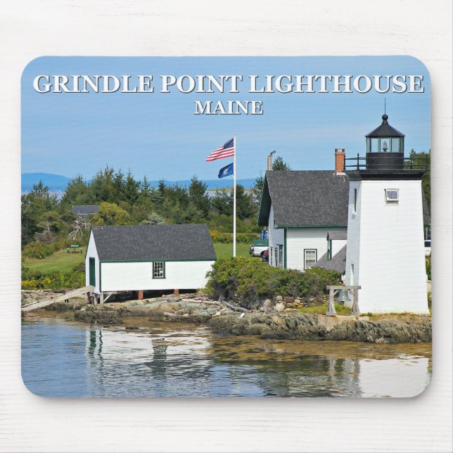 Grindle Point Lighthouse, Maine Mousepad (Front)