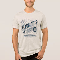 GRINGOTTS Wizarding Bank Vintage Graphic Tri-Blend Shirt