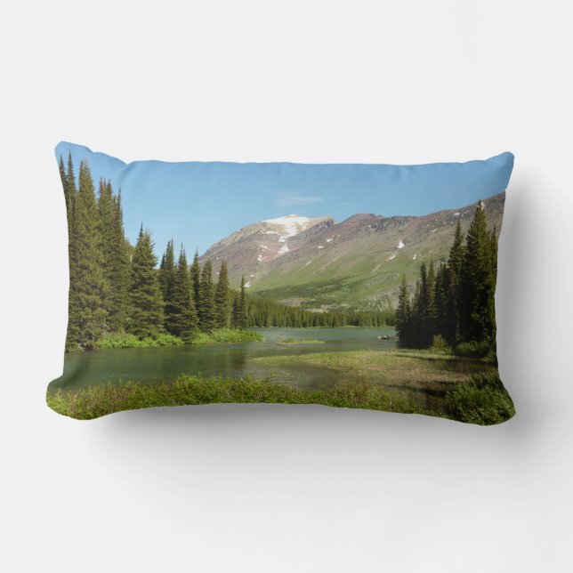 Grinnell Creek at Glacier National Park Lumbar Pillow (Front)