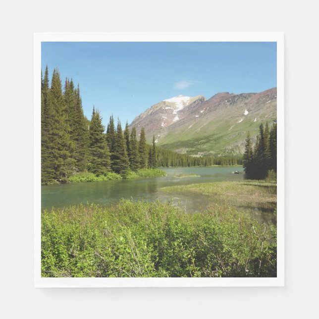 Grinnell Creek at Glacier National Park Napkins (Front)