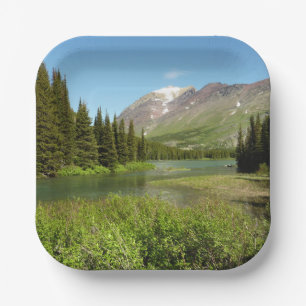 Grinnell Creek at Glacier National Park Paper Plates