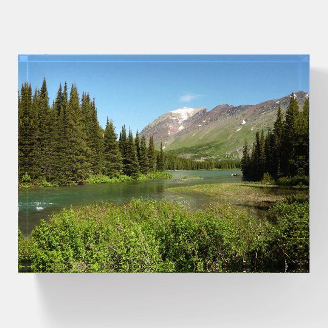 Grinnell Creek at Glacier National Park Paperweight (Front)