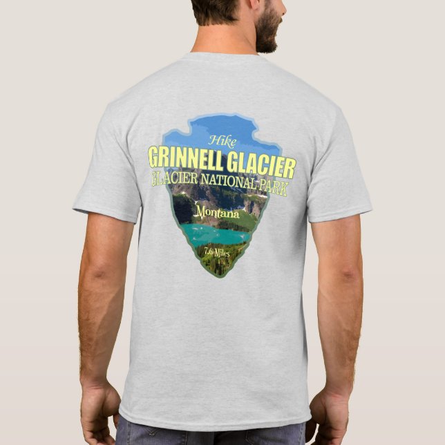 Grinnell Glacier (arrowhead) T-Shirt (Back)