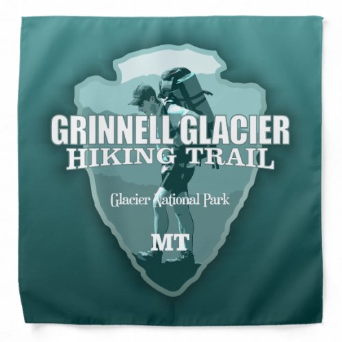 Grinnell Glacier Hiking Trail arrowhead T Bandana