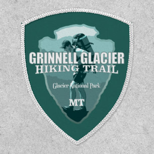 Grinnell Glacier Hiking Trail (arrowhead T) Patch