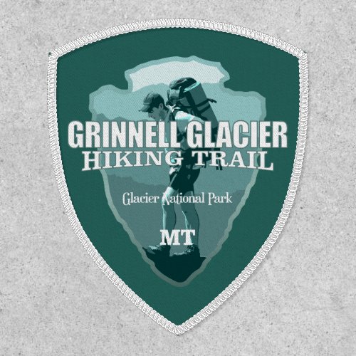 Grinnell Glacier Hiking Trail arrowhead T Patch
