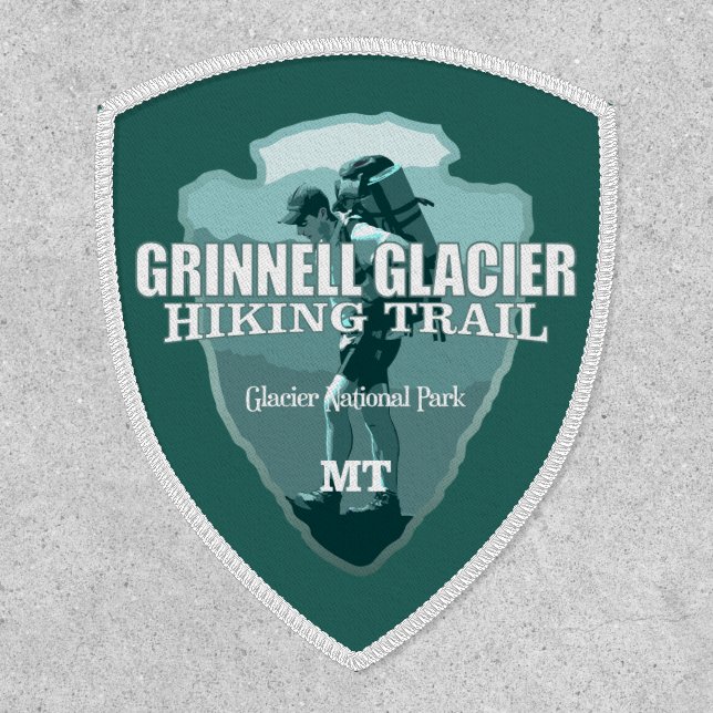 Grinnell Glacier Hiking Trail (arrowhead T) Patch (Front)