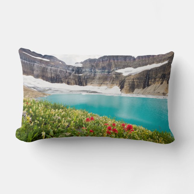 Grinnell Glacier Lumbar Pillow (Front)