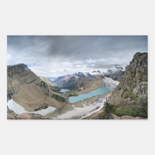 Grinnell Glacier Overlook _ Glacier National Park Rectangular Sticker