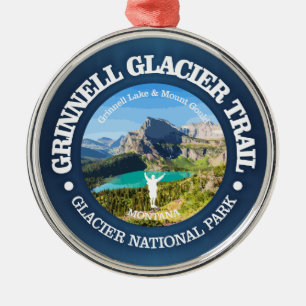 Grinnell Glacier Trail Metal Ornament