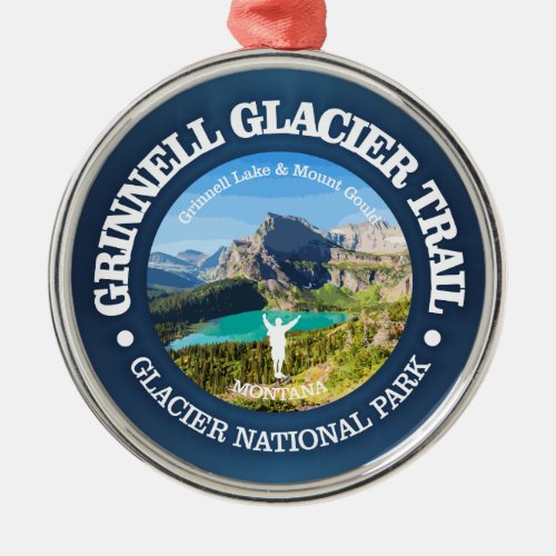 Grinnell Glacier Trail Metal Ornament