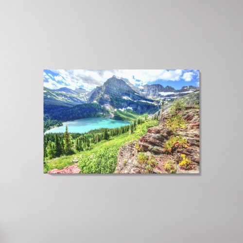 Grinnell Glacier Trail Vista Canvas Print