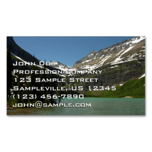 Grinnell Lake at Glacier National Park Business Card Magnet