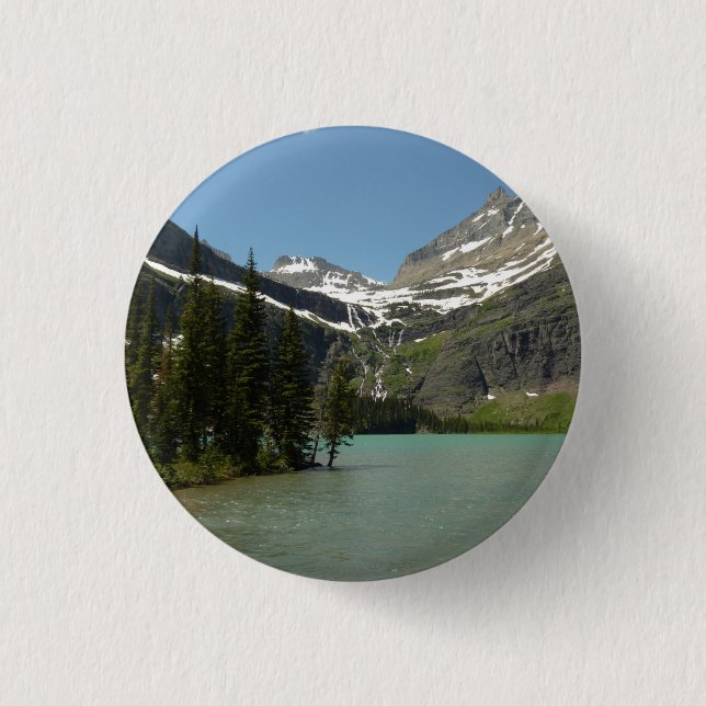 Grinnell Lake at Glacier National Park Button (Front)