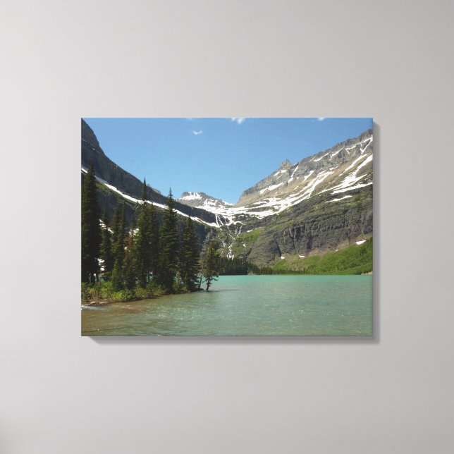 Grinnell Lake at Glacier National Park Canvas Print (Front)