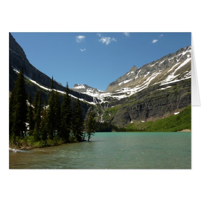 Grinnell Lake at Glacier National Park Card (Front Horizontal)
