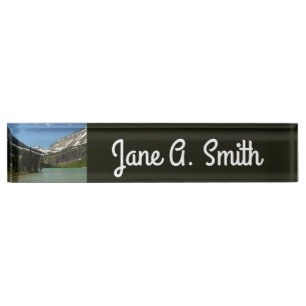 Grinnell Lake at Glacier National Park Desk Name Plate