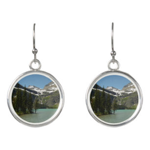 Grinnell Lake at Glacier National Park Earrings