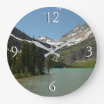 Grinnell Lake at Glacier National Park Large Clock