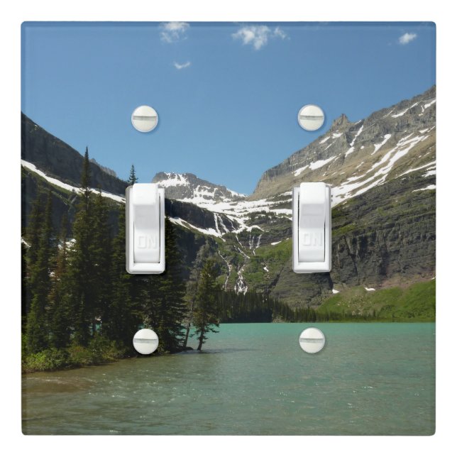 Grinnell Lake at Glacier National Park Light Switch Cover (In Situ)