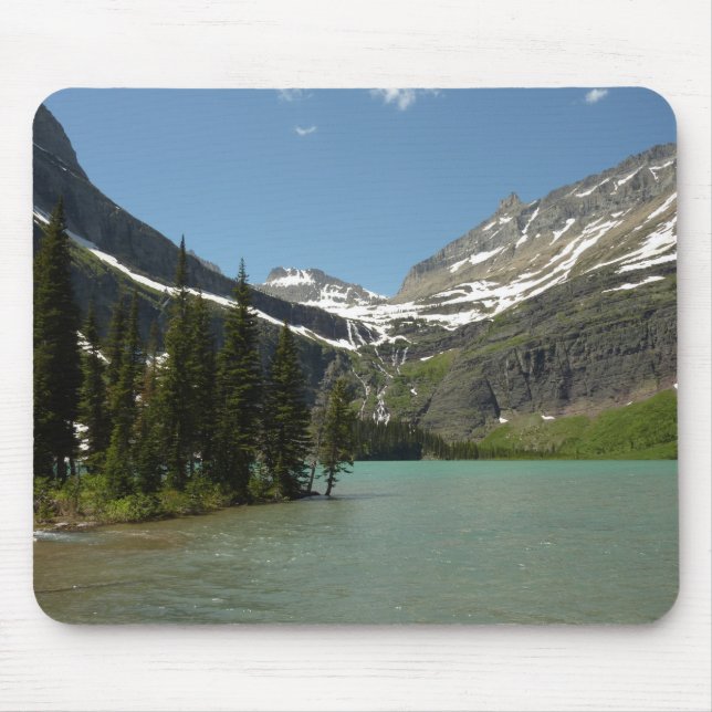 Grinnell Lake at Glacier National Park Mouse Pad (Front)