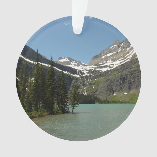 Grinnell Lake at Glacier National Park Ornament (Front)