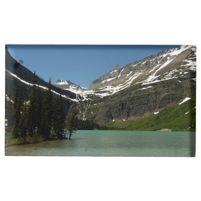 Grinnell Lake at Glacier National Park Place Card Holder (Front)