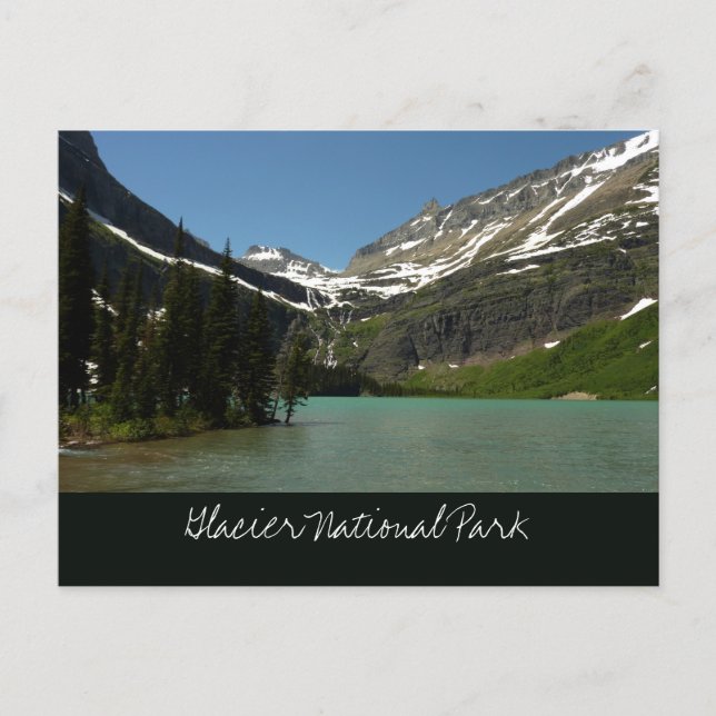 Grinnell Lake at Glacier National Park Postcard (Front)