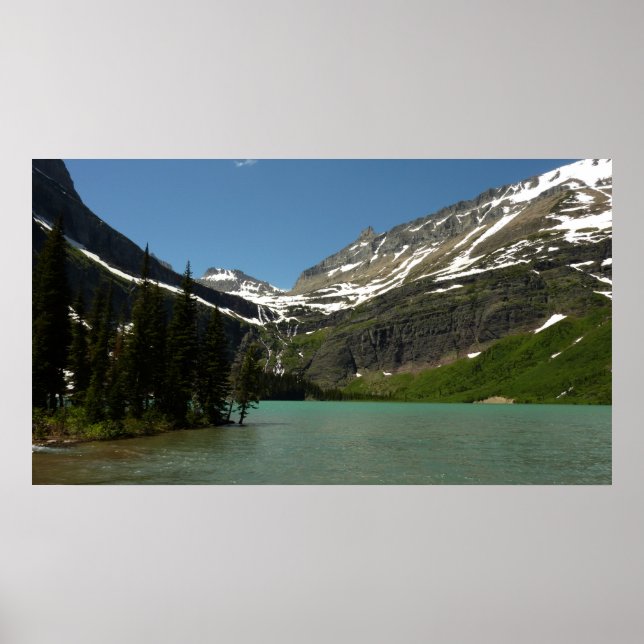 Grinnell Lake at Glacier National Park Poster (Front)