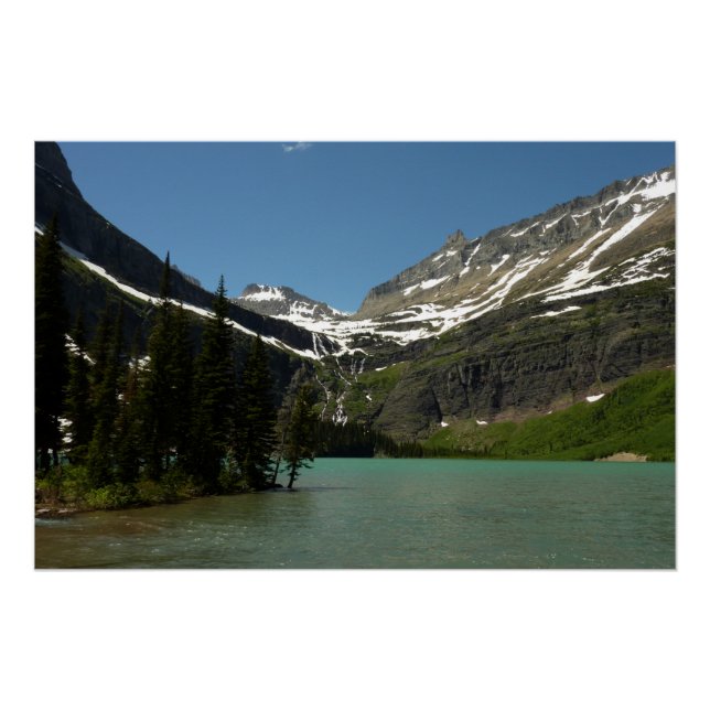 Grinnell Lake at Glacier National Park Poster (Front)