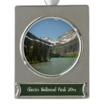 Grinnell Lake at Glacier National Park Silver Plated Banner Ornament