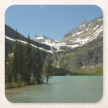 Grinnell Lake at Glacier National Park Square Paper Coaster