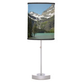 Grinnell Lake at Glacier National Park Table Lamp (Front)