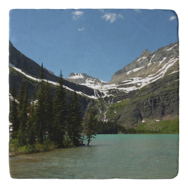 Grinnell Lake at Glacier National Park Trivet (Front)