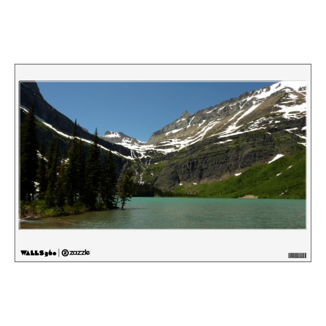 Grinnell Lake at Glacier National Park Wall Decal (Front)