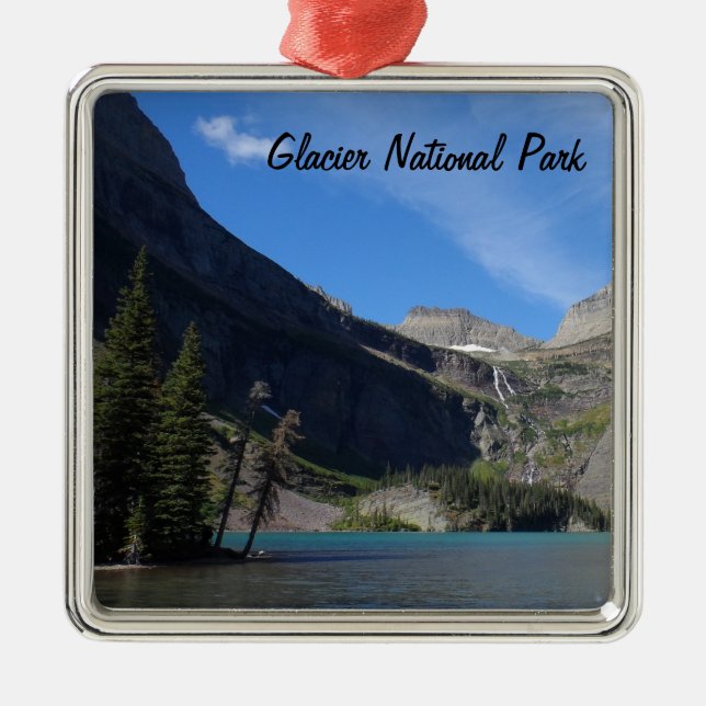 Grinnell Lake - Glacier National Park Metal Ornament (Front)
