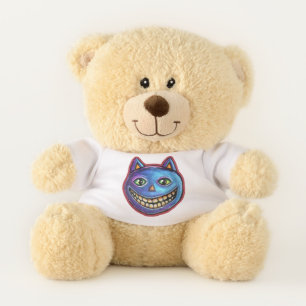 Grinning Blue Cat Vintage Halloweenies Teddy Bear