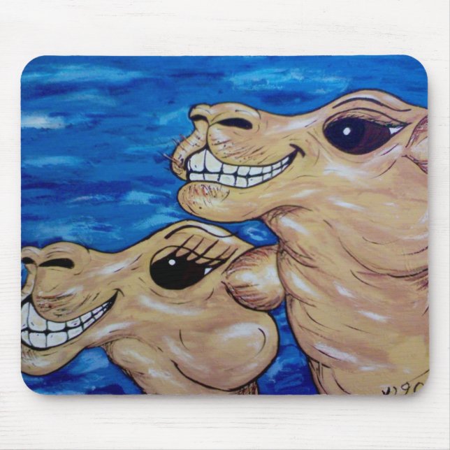 Grinning Camels Mousepad (Front)
