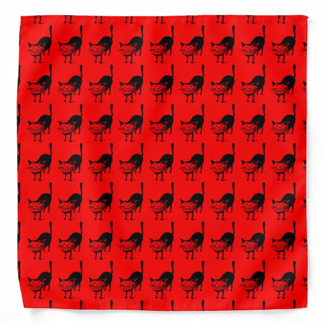 Grinning Cat Bandana (Front)
