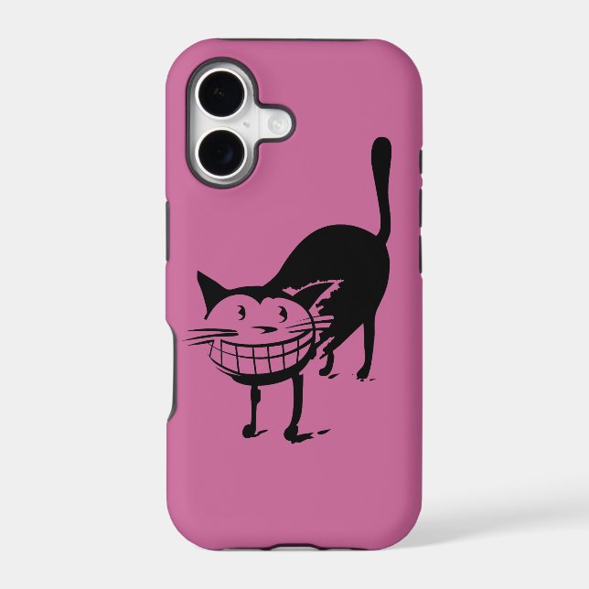 Grinning Cat Iphone Case (Back)